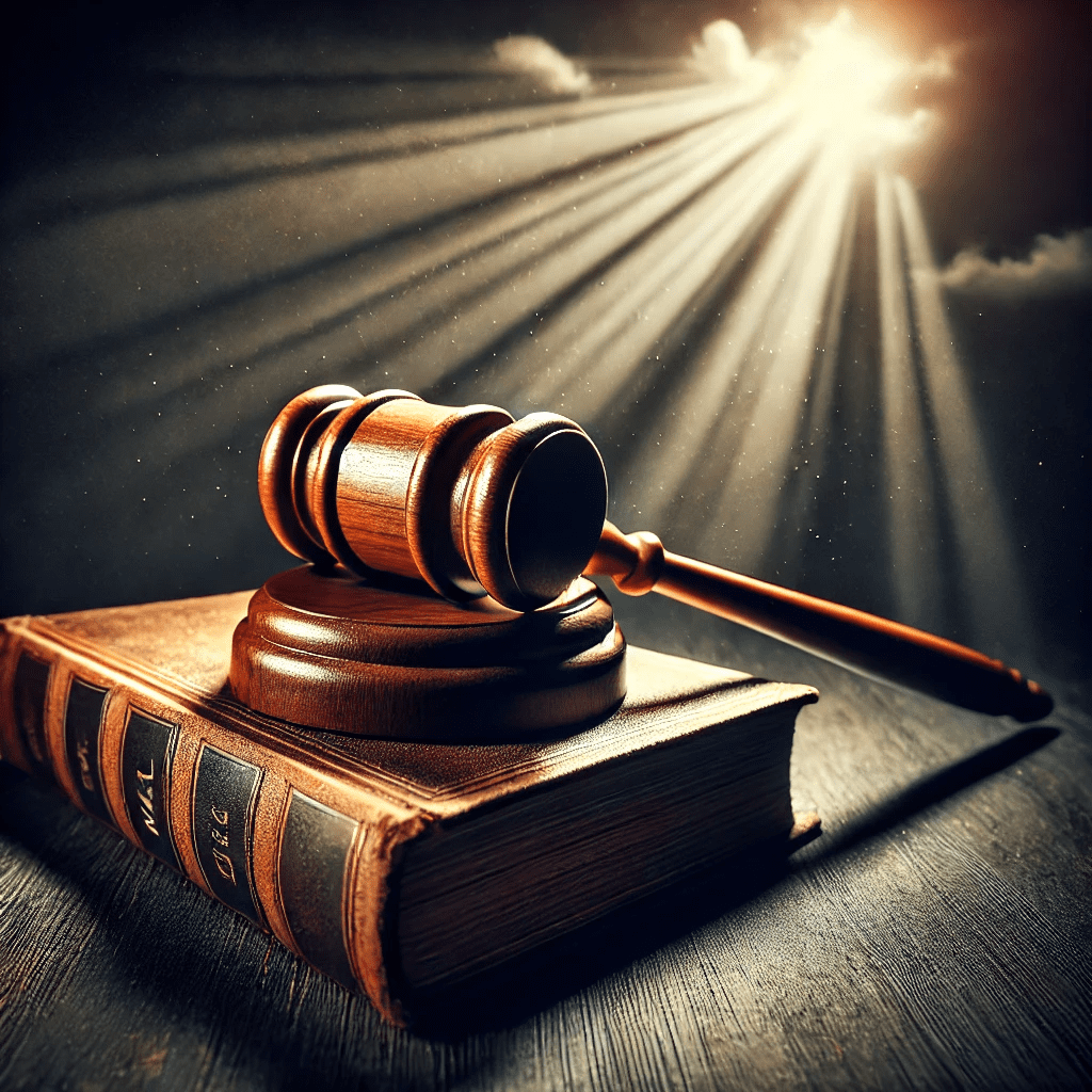 gavel on a book